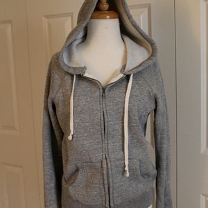 American Eagle Gray Zip Up Hoodie, Women's Medium